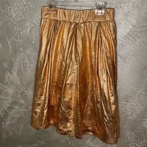 Anthropologie Copper Midi Skirt!